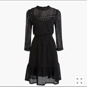 J. Crew eyelet long sleeve dress